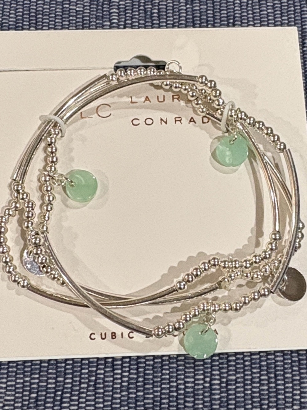 ⭐️ 5/$25 LC Lauren Conrad Silver Beaded Bracelet